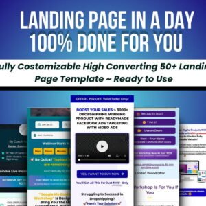 50+ High Converting Landing Page Templates Bundle (Includes Bonuses & Checklists)